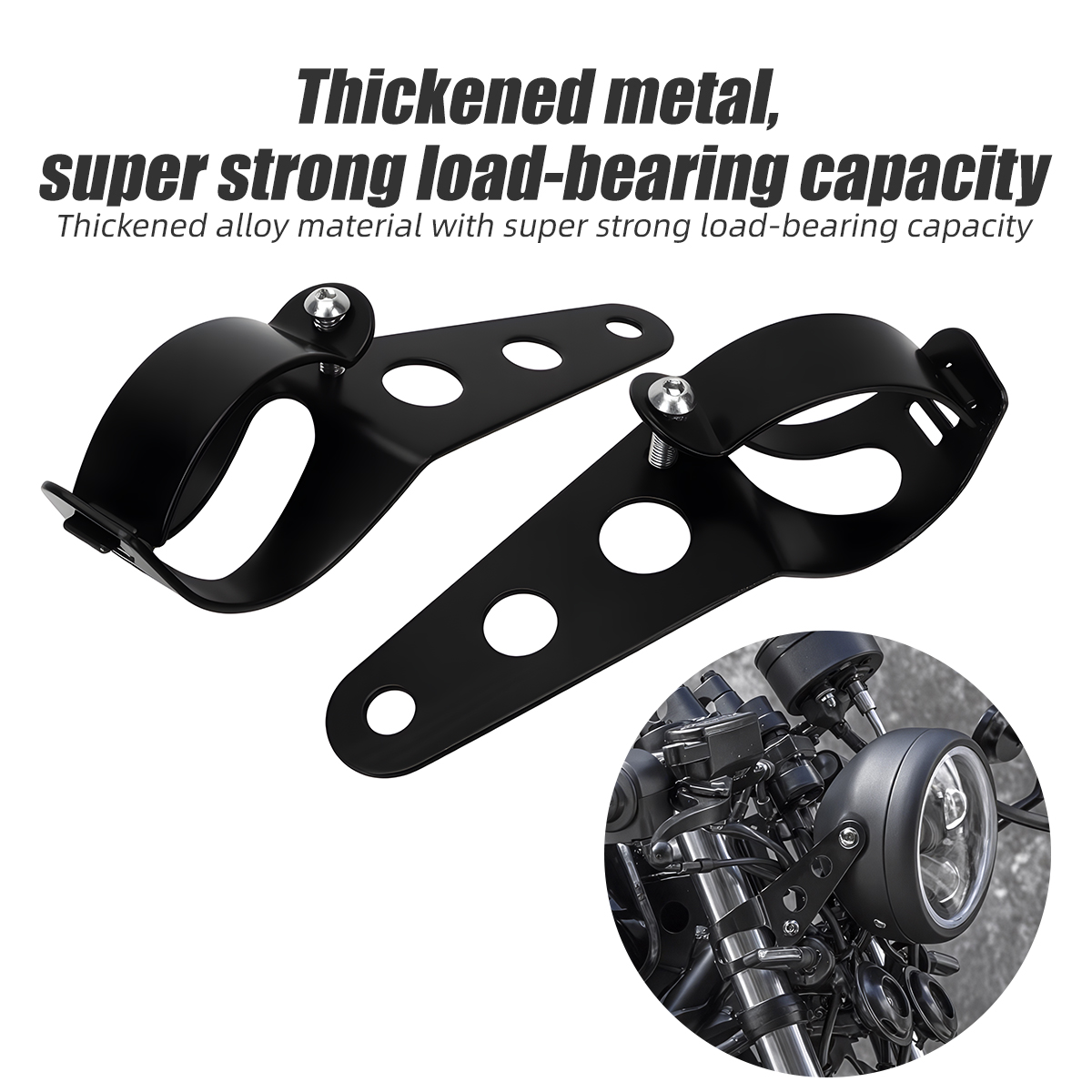 Outdoor Power Products - Supporto Universale per Faro Moto 28-36mm