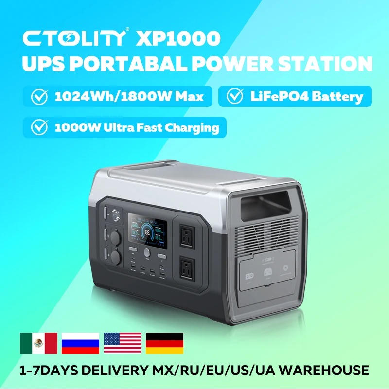 Outdoor Power Station - 【Best-seller】 CTOLITY XP1000 Generatore Solare Portatile