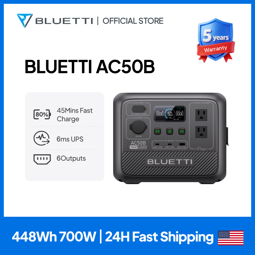 Outdoor Power Source - BLUETTI AC50B Stazione di Alimentazione Portatile