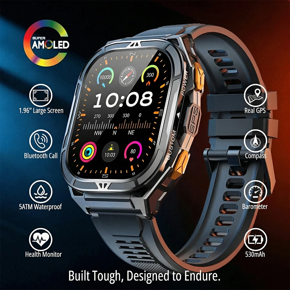 Outdoor Power Monitor - Smartwatch AMOLED di Lusso con GPS