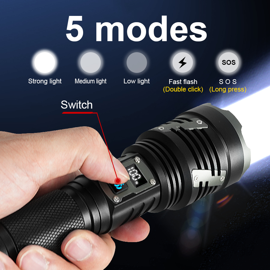 Torcia a LED ad alta potenza X - Quality Outdoor Power recensione e prezzo