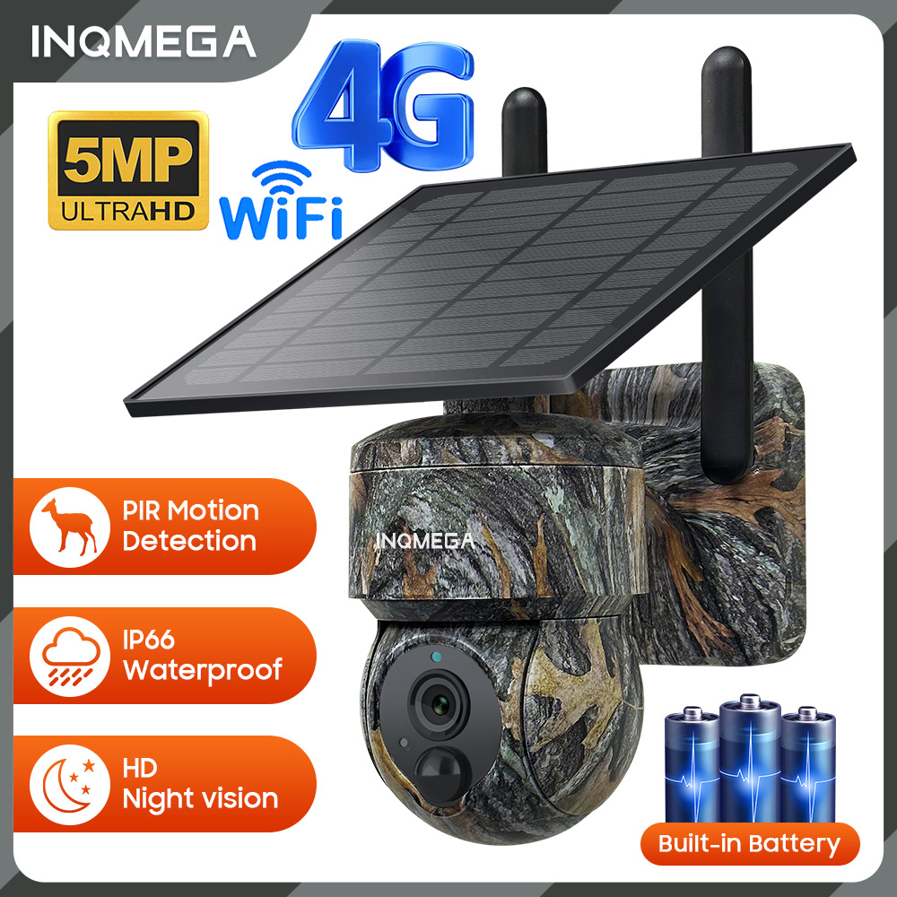 INQMEGA 5MP 4G / WIFI Telecame - Outdoor Power Monitor recensione e prezzo