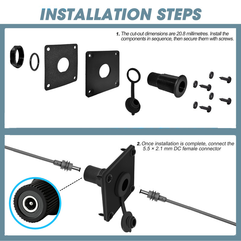 Presa da pannello IP65 imperme - Outdoor Power Jack recensione e prezzo