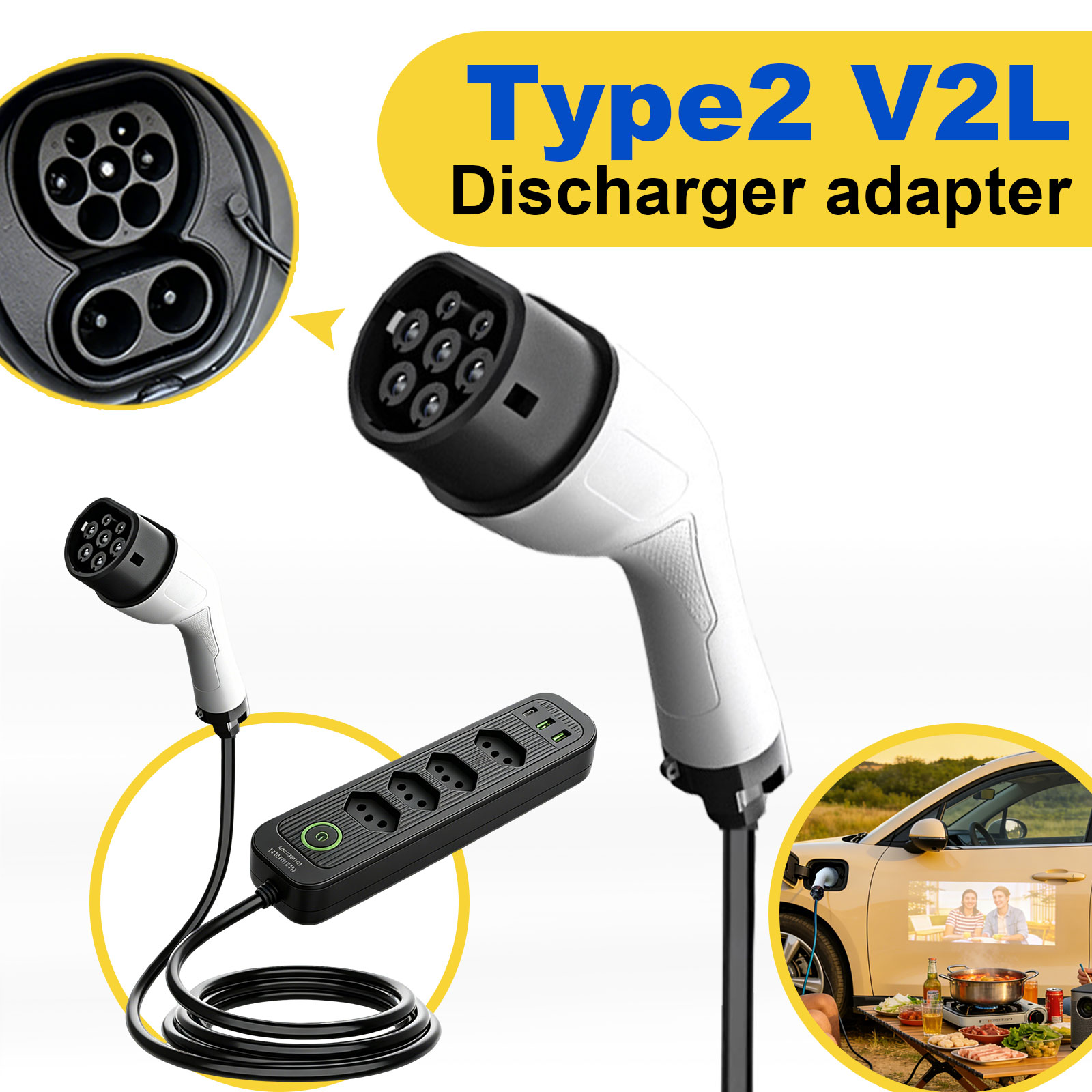 Adattatore di scarica V2L Tipo - Outdoor Power Station recensione e prezzo
