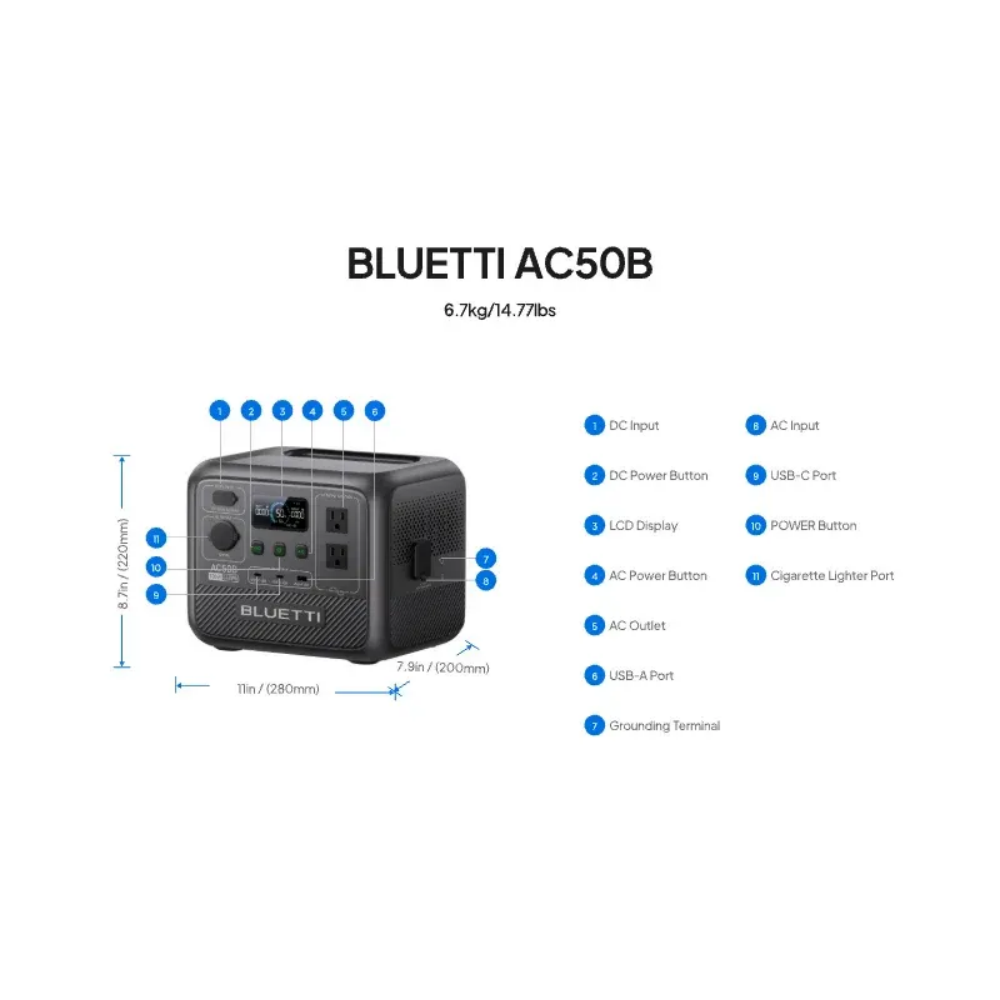 BLUETTI AC50B Stazione di Alim - Outdoor Power Source recensione e prezzo