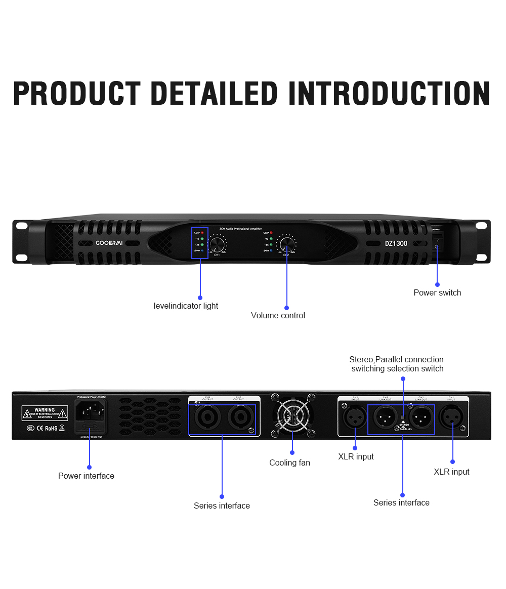 Gooermi DZ1300 Amplificatore d - Outdoor Power Amplifier recensione e prezzo